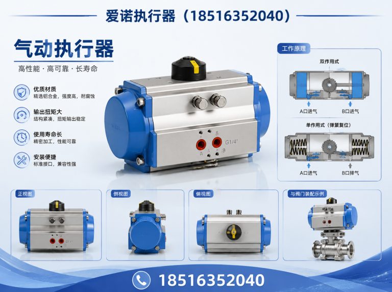 浙江气动执行器展示图
